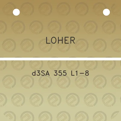 loher-d3sa-355-l1-8