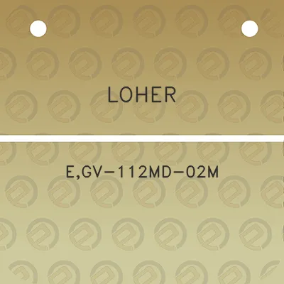 loher-egv-112md-02m