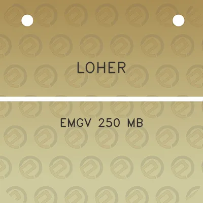 loher-emgv-250-mb