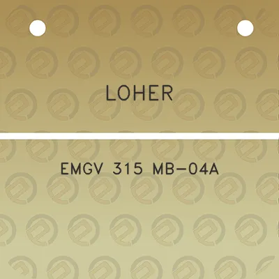 loher-emgv-315-mb-04a