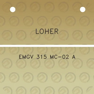 loher-emgv-315-mc-02-a