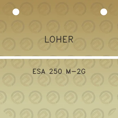 loher-esa-250-m-2g