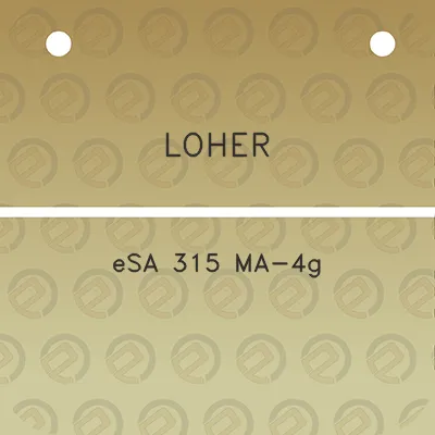 loher-esa-315-ma-4g