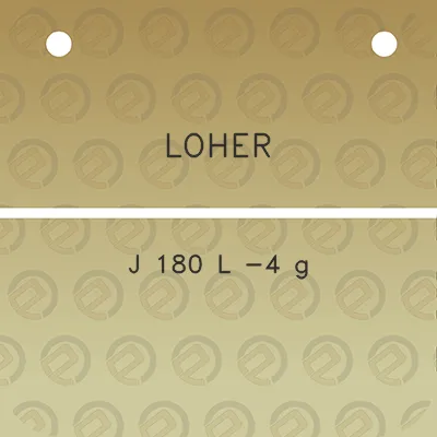 loher-j-180-l-4-g