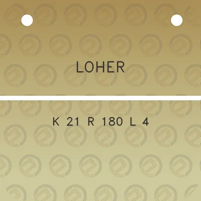 loher-k-21-r-180-l-4