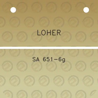 loher-sa-651-6g