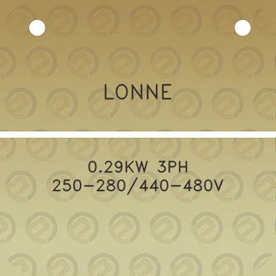 lonne-029kw-3ph-250-280440-480v