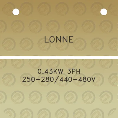 lonne-043kw-3ph-250-280440-480v