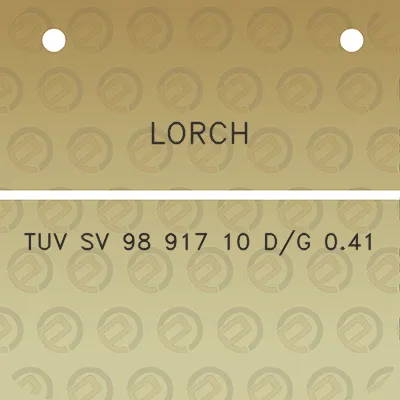 lorch-tuv-sv-98-917-10-dg-041