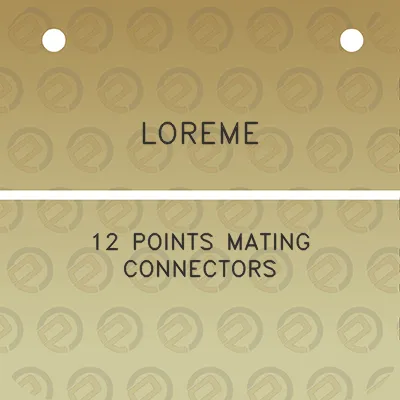 loreme-12-points-mating-connectors