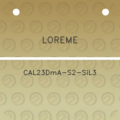 loreme-cal23dma-s2-sil3