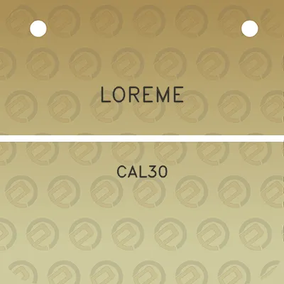 loreme-cal30