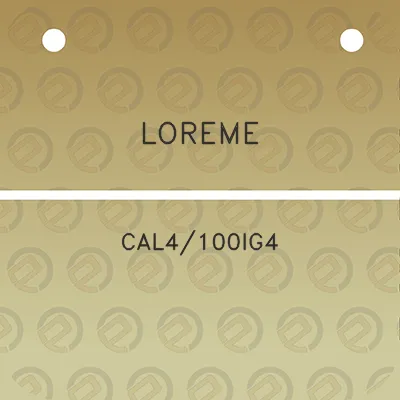 loreme-cal4100ig4