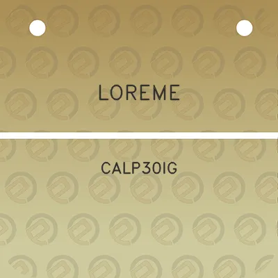 loreme-calp30ig