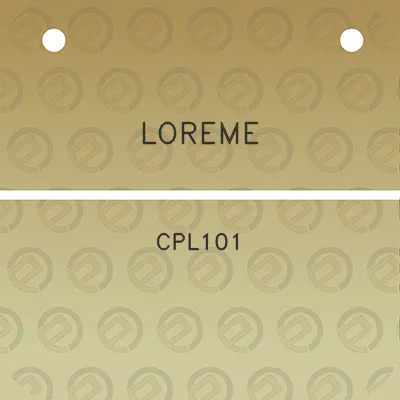 loreme-cpl101