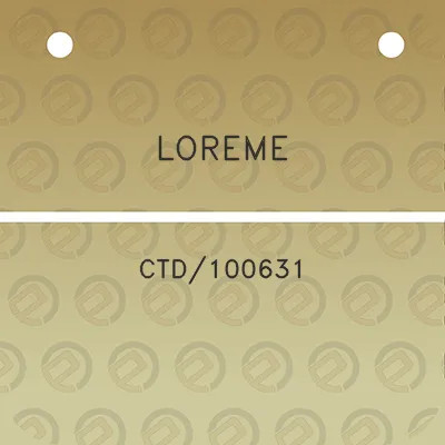 loreme-ctd100631