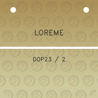 loreme-dop23-2