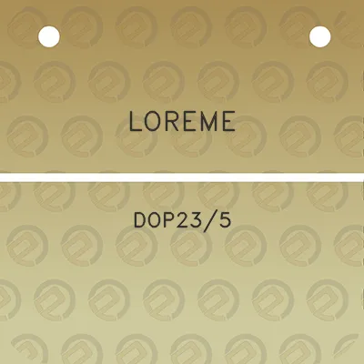 loreme-dop235