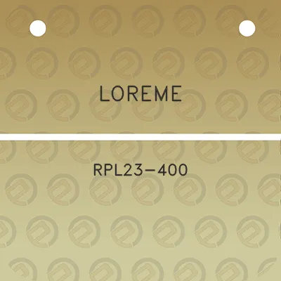 loreme-rpl23-400