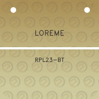 loreme-rpl23-bt