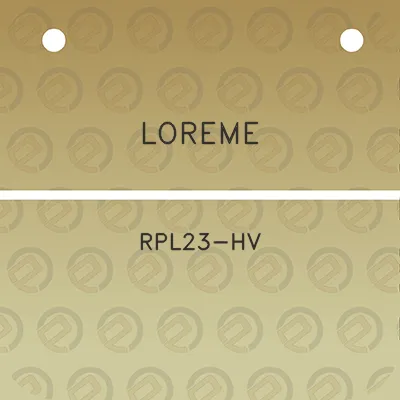 loreme-rpl23-hv