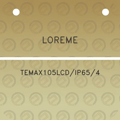 loreme-temax105lcdip654