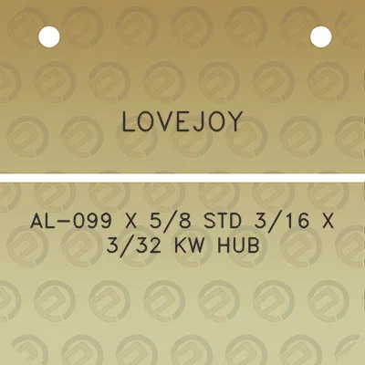 lovejoy-al-099-x-58-std-316-x-332-kw-hub