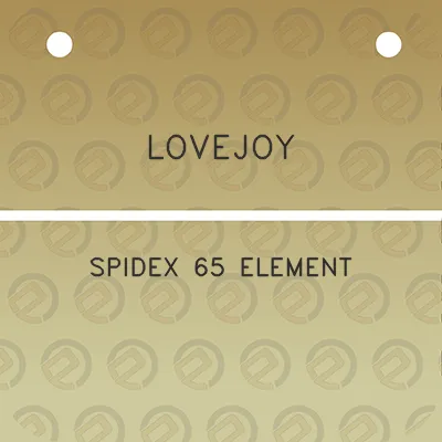 lovejoy-spidex-65-element