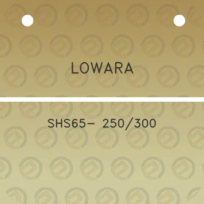 lowara-shs65-250300