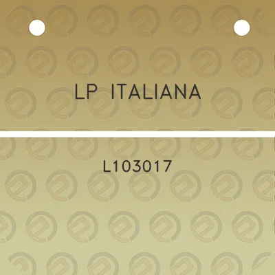 lp-italiana-l103017