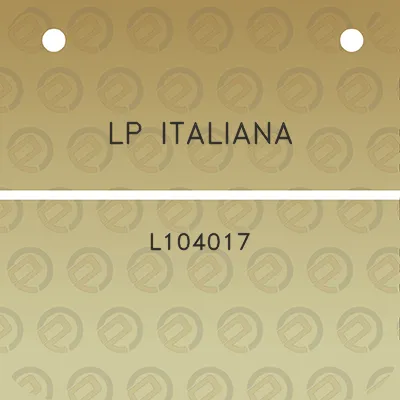 lp-italiana-l104017