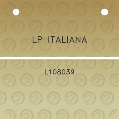 lp-italiana-l108039