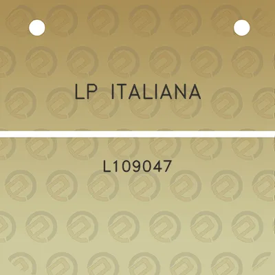 lp-italiana-l109047