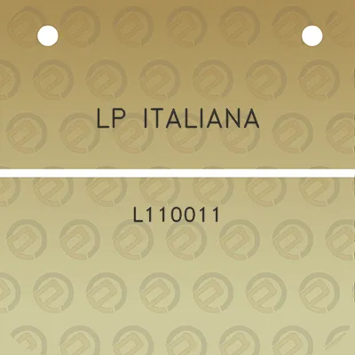 lp-italiana-l110011