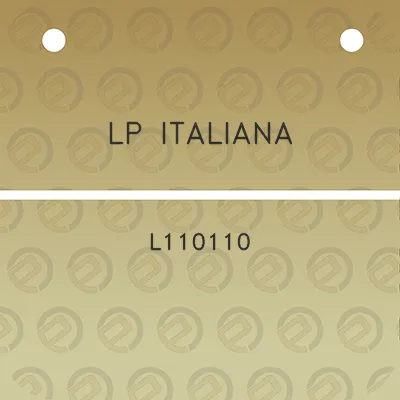 lp-italiana-l110110