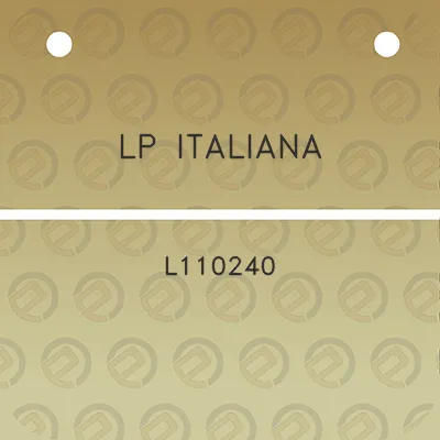 lp-italiana-l110240