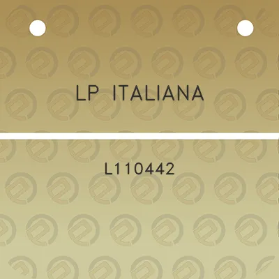 lp-italiana-l110442