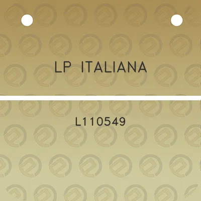 lp-italiana-l110549