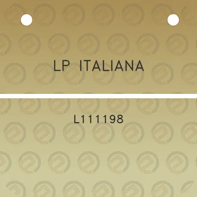 lp-italiana-l111198