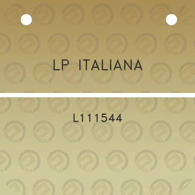 lp-italiana-l111544