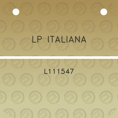 lp-italiana-l111547