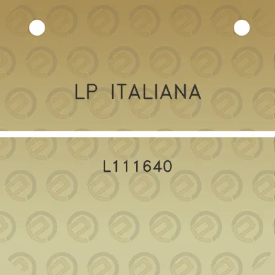 lp-italiana-l111640