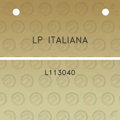 lp-italiana-l113040