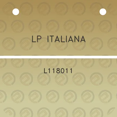 lp-italiana-l118011