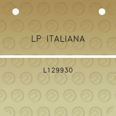 lp-italiana-l129930