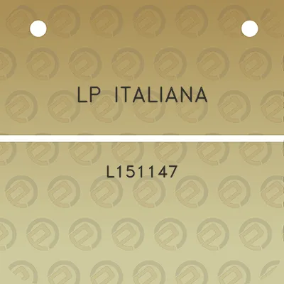 lp-italiana-l151147