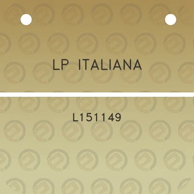 lp-italiana-l151149