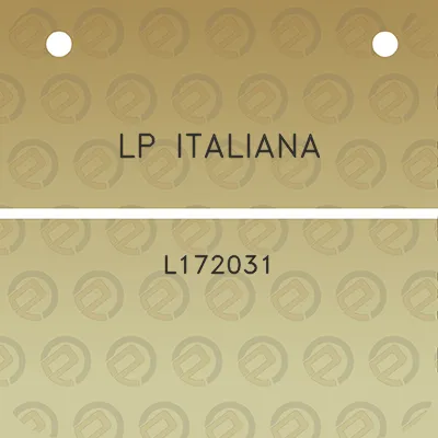 lp-italiana-l172031