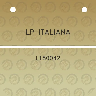 lp-italiana-l180042