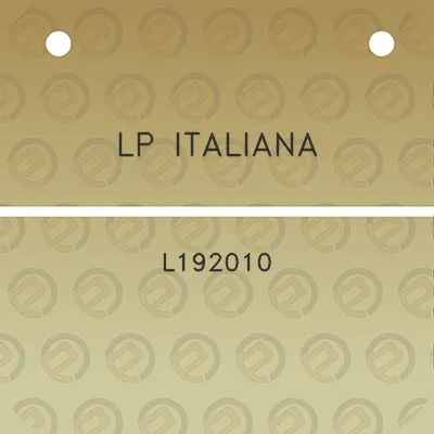 lp-italiana-l192010